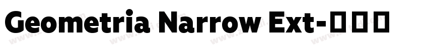 Geometria Narrow Ext字体转换